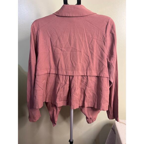 Torrid Mauve Twill drape Front jacket Blazer, size 2X - Picture 3 of 13